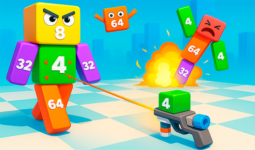 Evil cubes 2048: Kostenlos online spielen auf Igrotok
