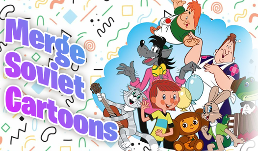 Merge Soviet Cartoons: Speel gratis online op Igrotok